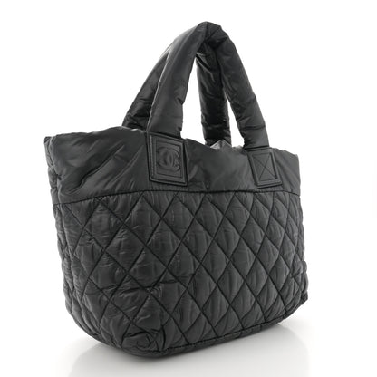 Chanel Nylon Quilted Small Coco Cocoon Tote Black 3 of 11