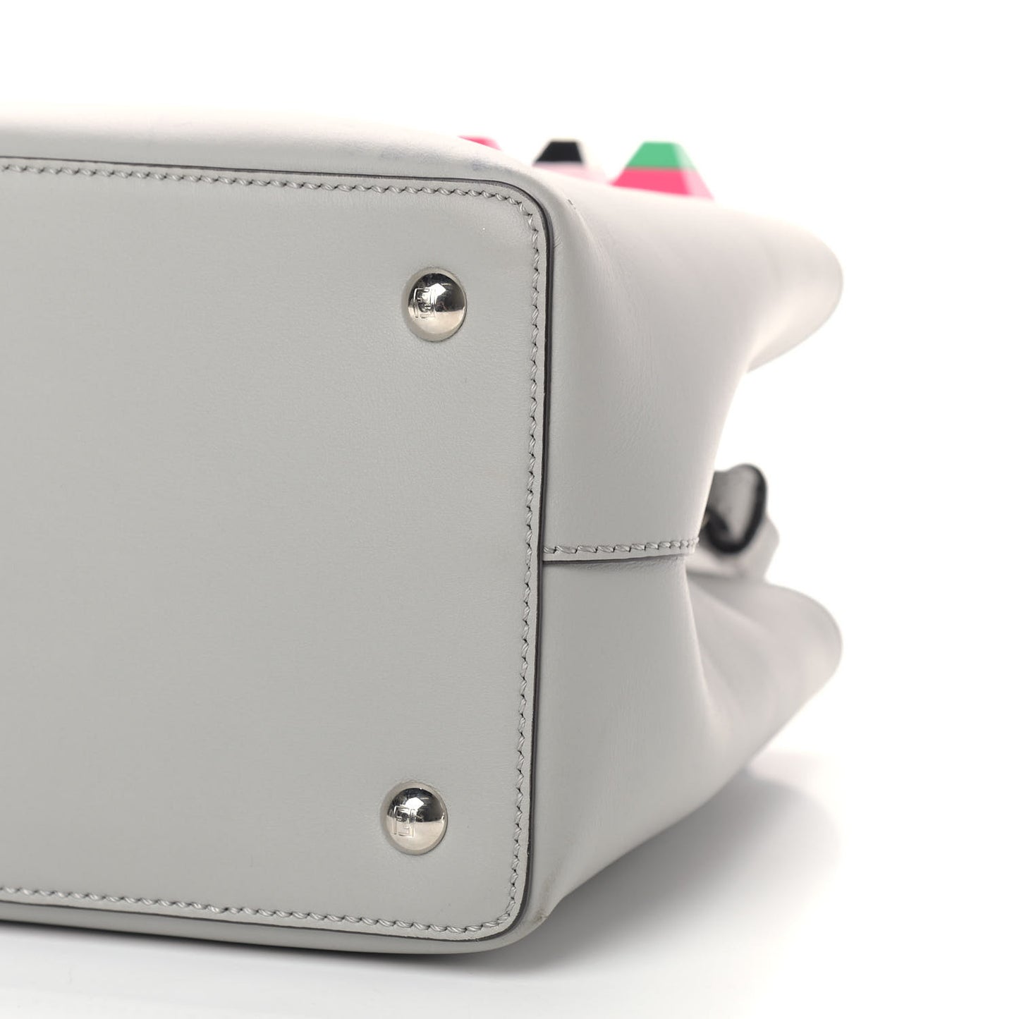 Vitello Baltico Dolce Studded Petite 2Jours Tote Ghiaccio Multicolor