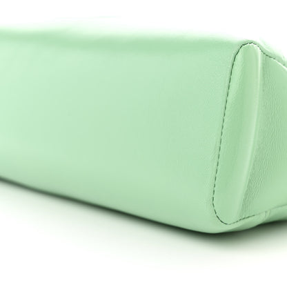 Chanel Shiny Lambskin Quilted Small 31 Shopping Bag Light Green 10 of 10