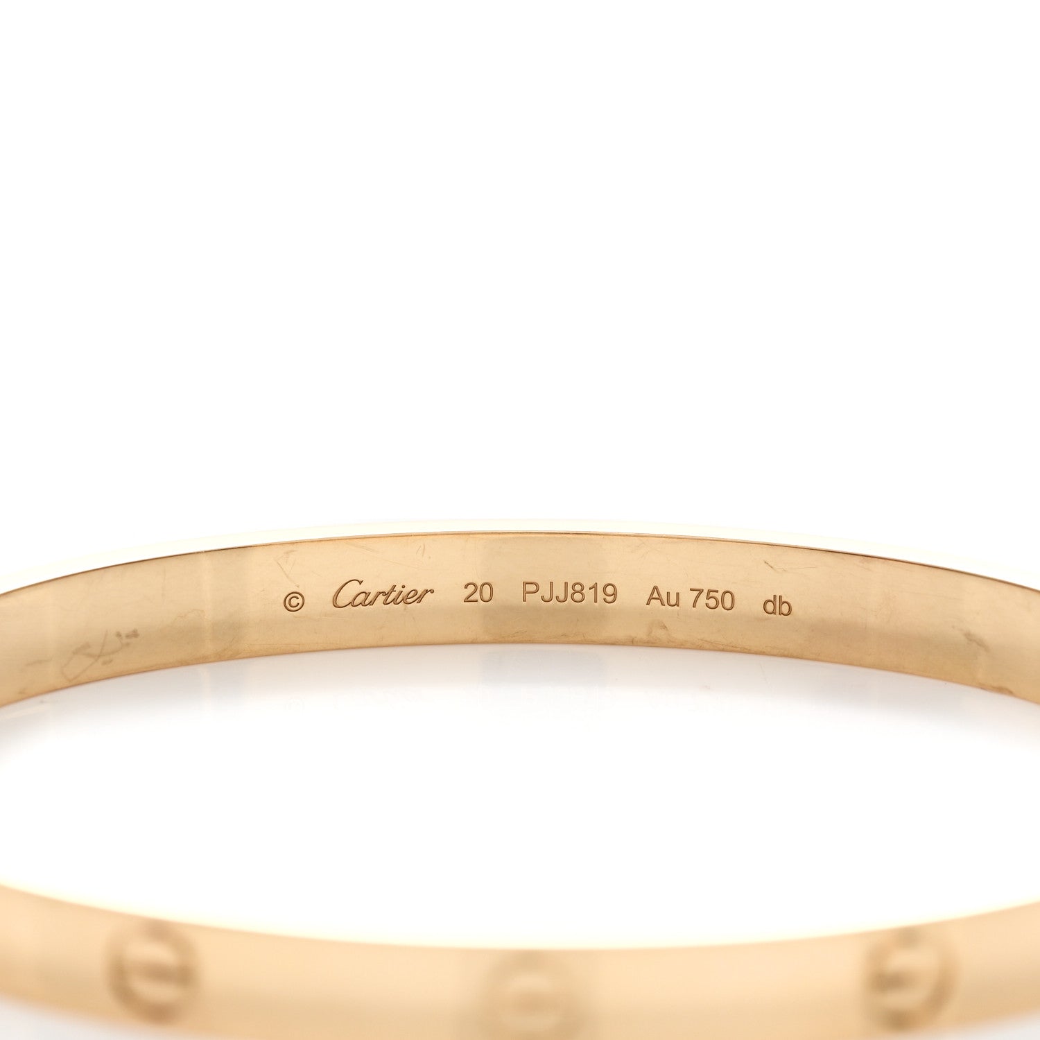 Cartier 18K Yellow Gold LOVE Bracelet 20 4 of 5