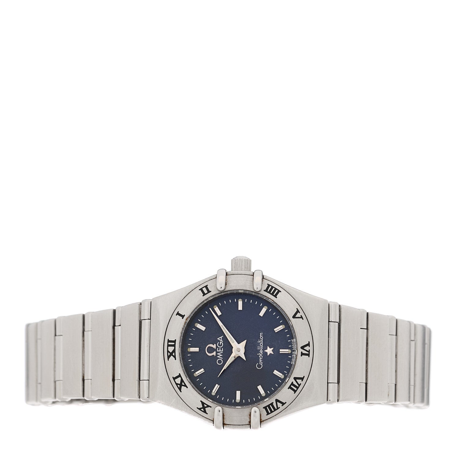 Omega Stainless Steel 22mm Constellation Quartz Watch Blue 1562.40 2 of 4