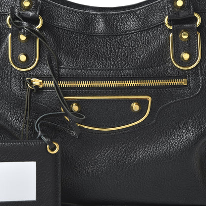Balenciaga Chevre Gold Metallic Edge Hardware City Black 11 of 11