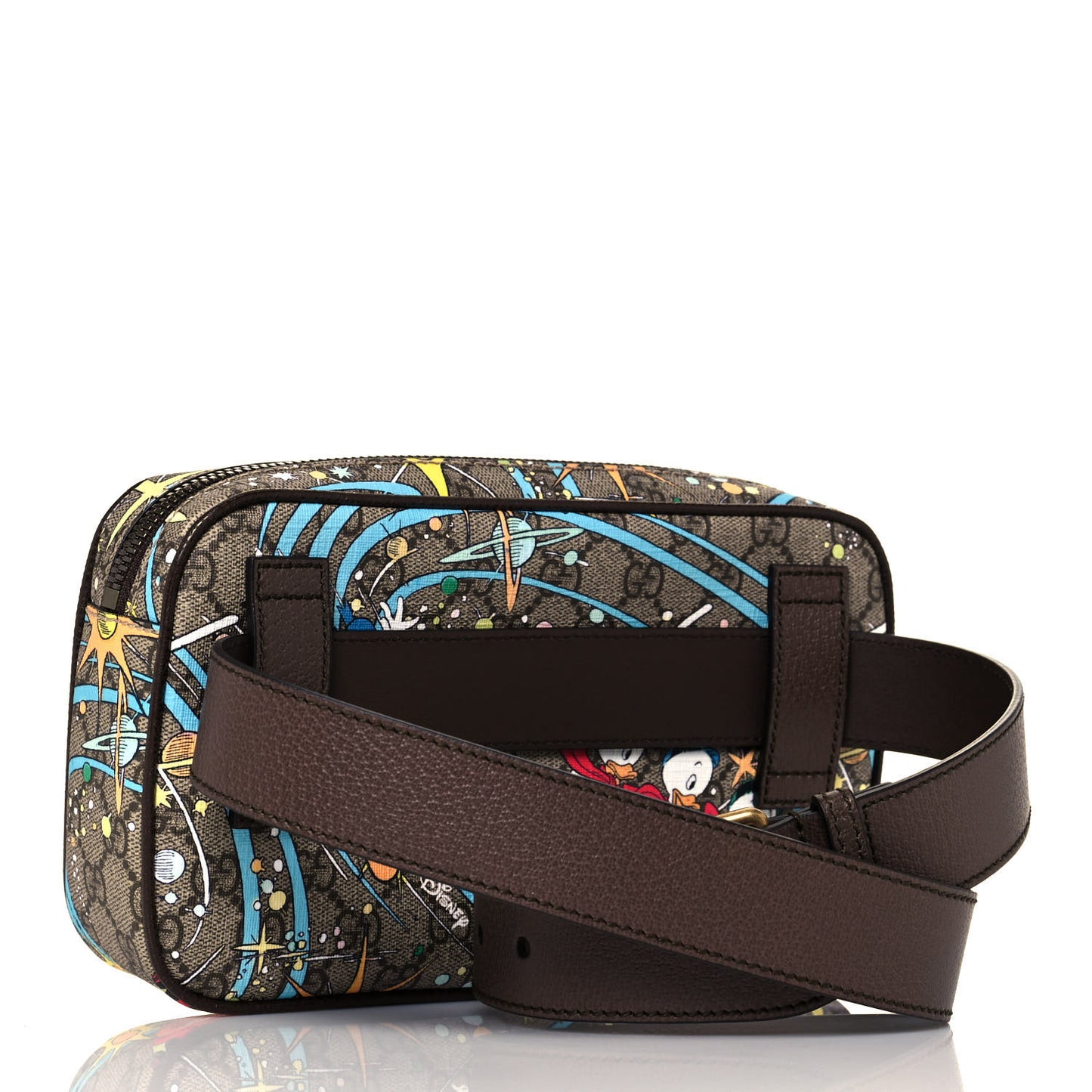 X DISNEY GG Supreme Monogram Donald Duck Small Belt Bag Beige Multicolor New Acero
