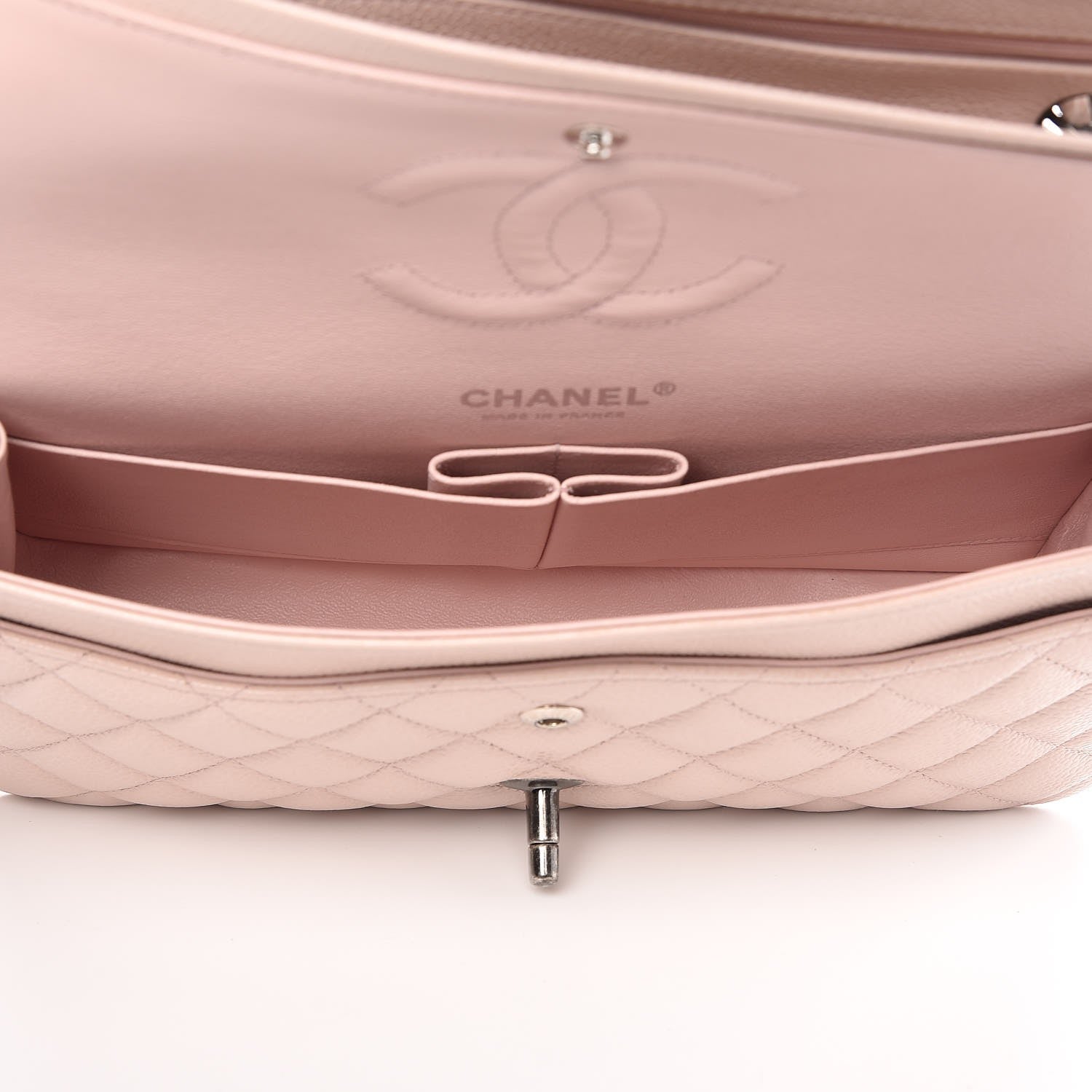 Chanel Caviar Medium Double Flap Light Pink 6 of 10