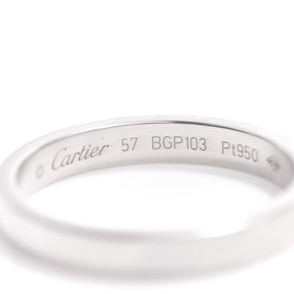 Cartier Platinum 3mm C De Wedding Band Ring 57 8 4 of 4