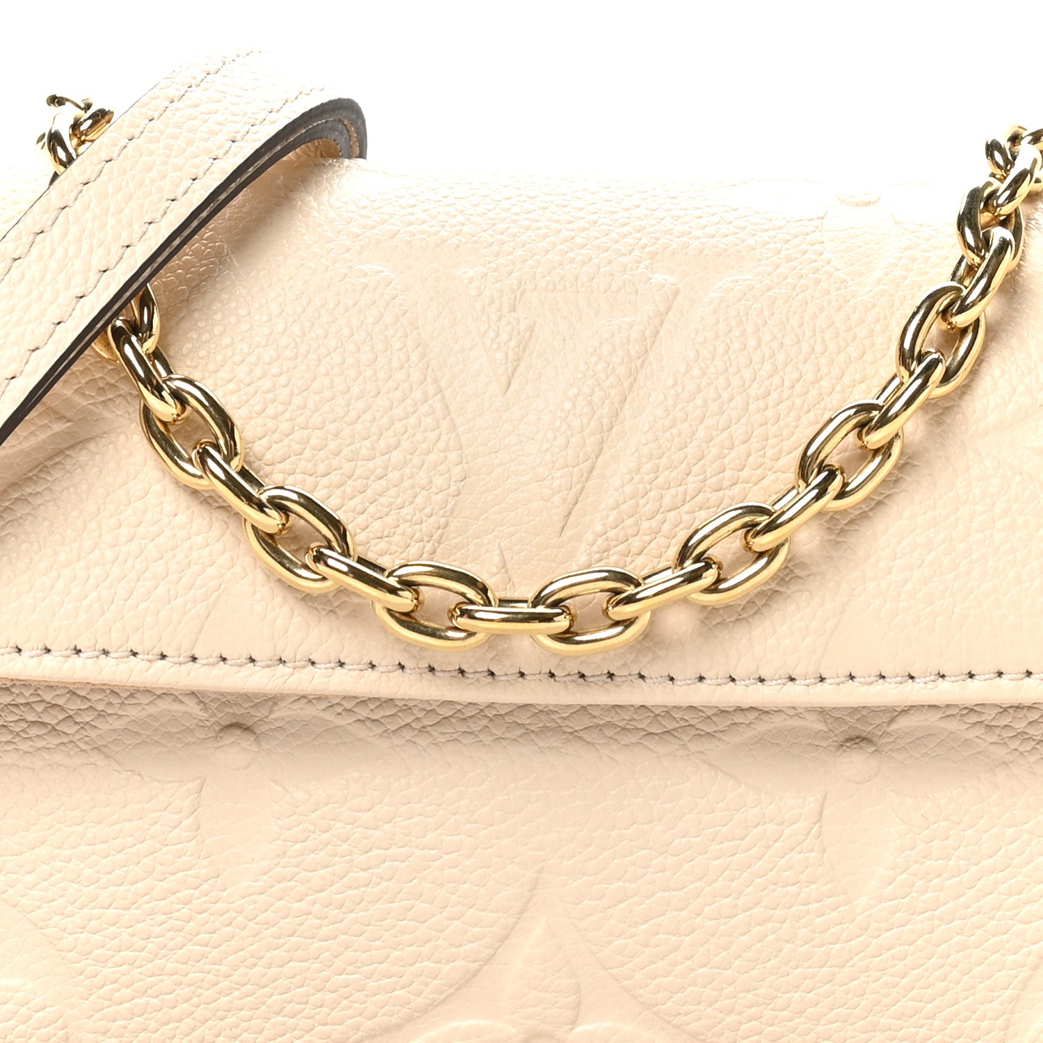 Louis Vuitton Empreinte Monogram Giant Ivy Wallet On Chain Cream 7 of 9