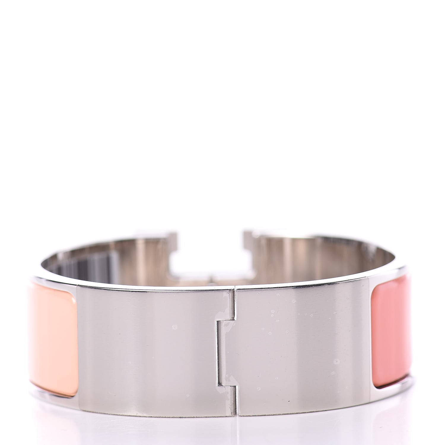 Hermes Enamel Wide Clic Clac H Bracelet PM Rose Florida Rose Petale 2 of 4