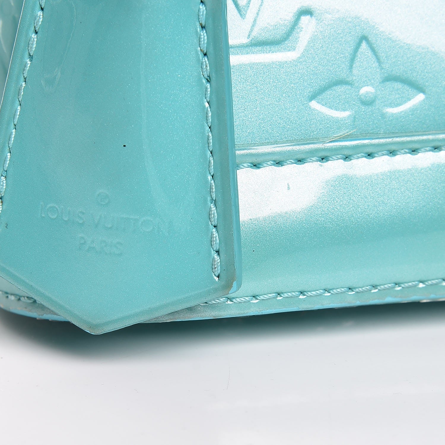 Louis Vuitton Vernis Alma BB Blue Lagon 15 of 24