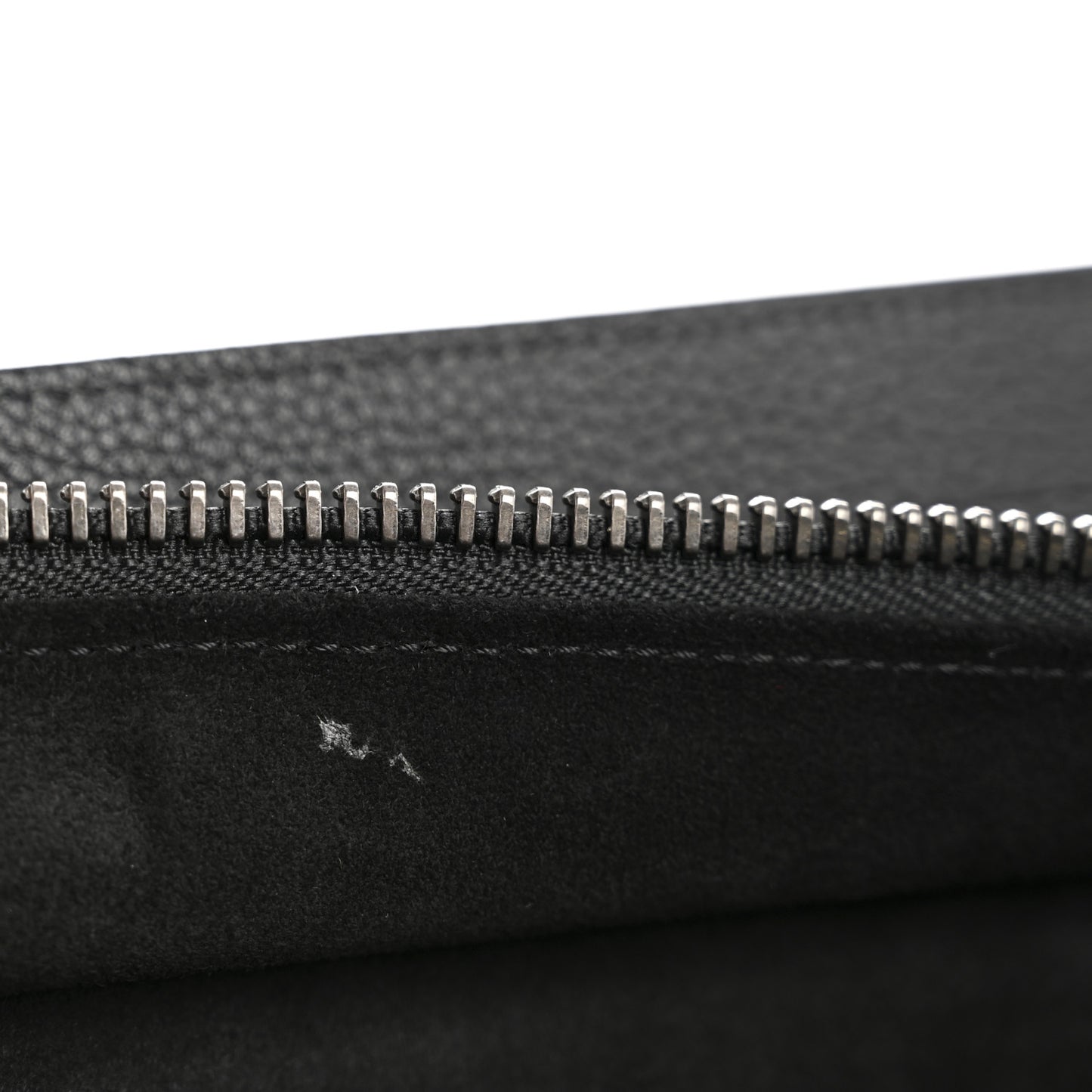 Drummed Calfskin Micro Luggage Black