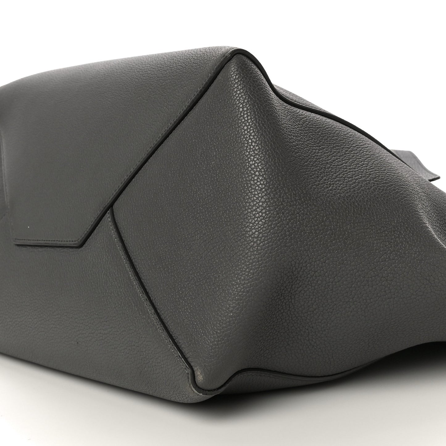 Soft Grained Calfskin Small Belt Cabas Phantom Grey