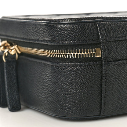 Chanel Caviar Quilted Medium CC Filigree Vanity Case Black 9 of 10