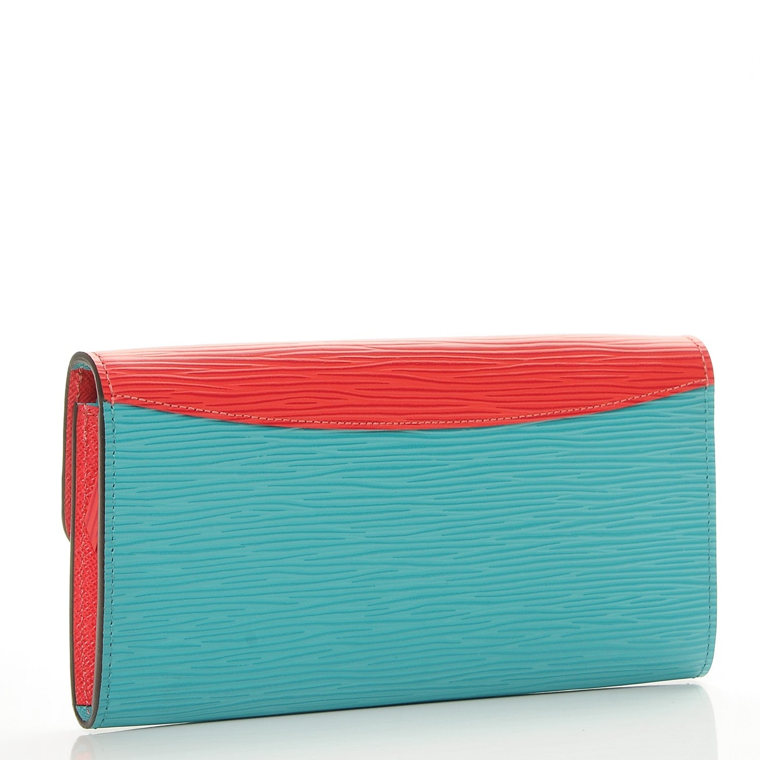 Louis Vuitton Epi Emilie Wallet Turquoise Grenade 3 of 5
