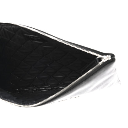 Chanel Caviar Studded Medium Deauville Pouch Black 5 of 10