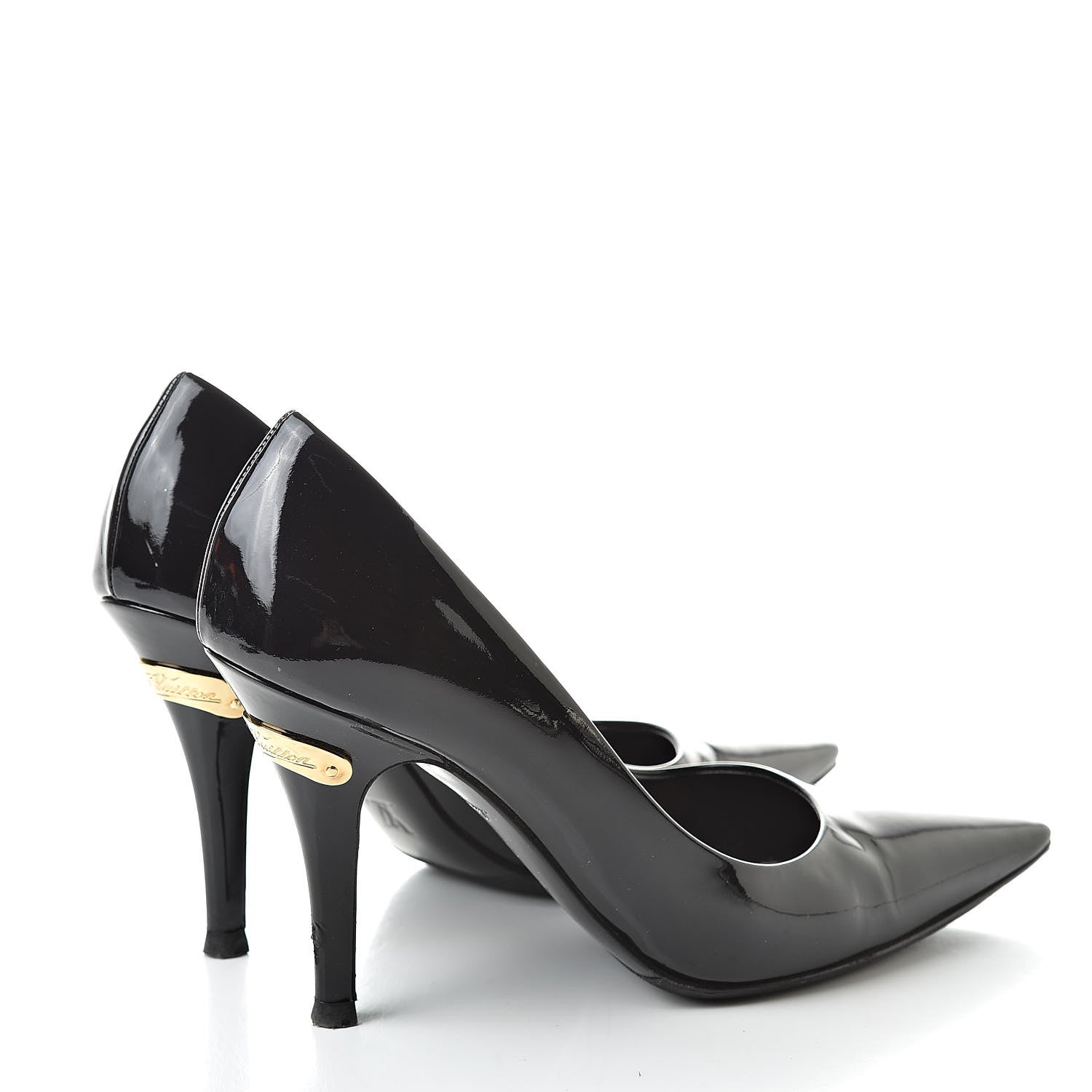 Louis Vuitton Patent Calfskin Pumps 37 Black 4 of 13