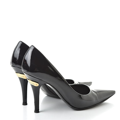 Louis Vuitton Patent Calfskin Pumps 37 Black 4 of 13