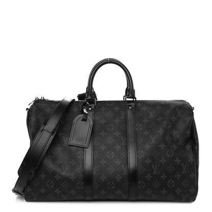 Louis Vuitton Monogram Eclipse Keepall Bandouliere 45 1 of 9