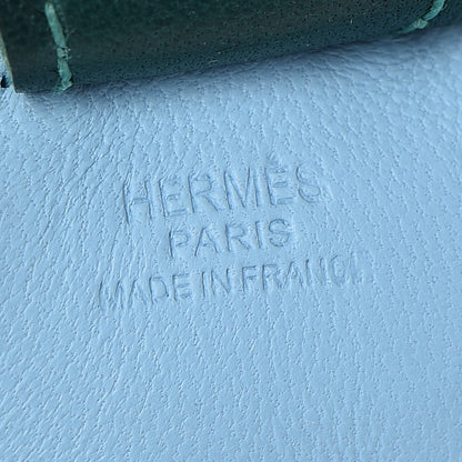 Hermes Milo Lambskin Grigri Rodeo Horse Bag Charm PM Celeste Malachite Craie 3 of 3