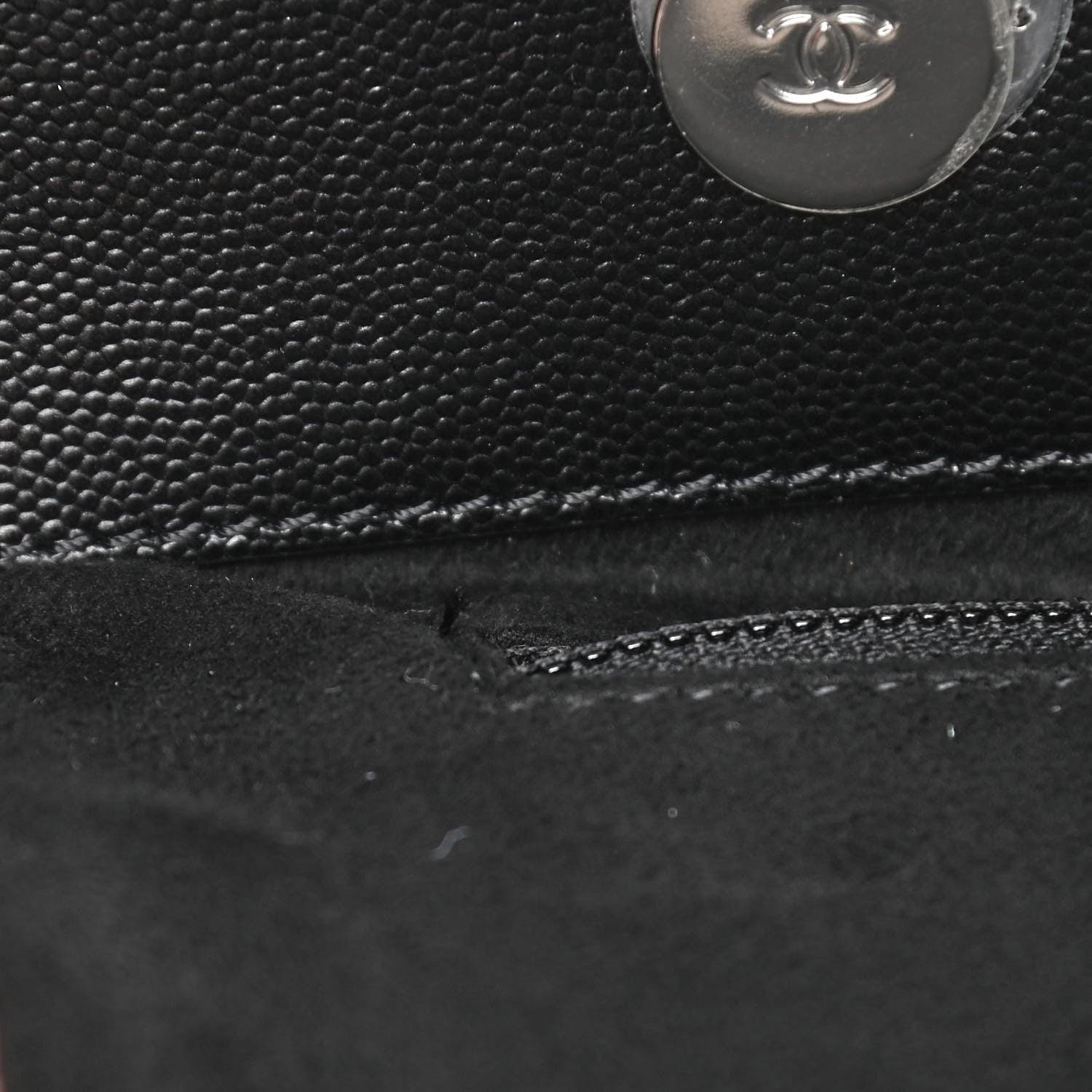 Chanel Caviar Medium Studded Deauville Tote Black 12 of 15