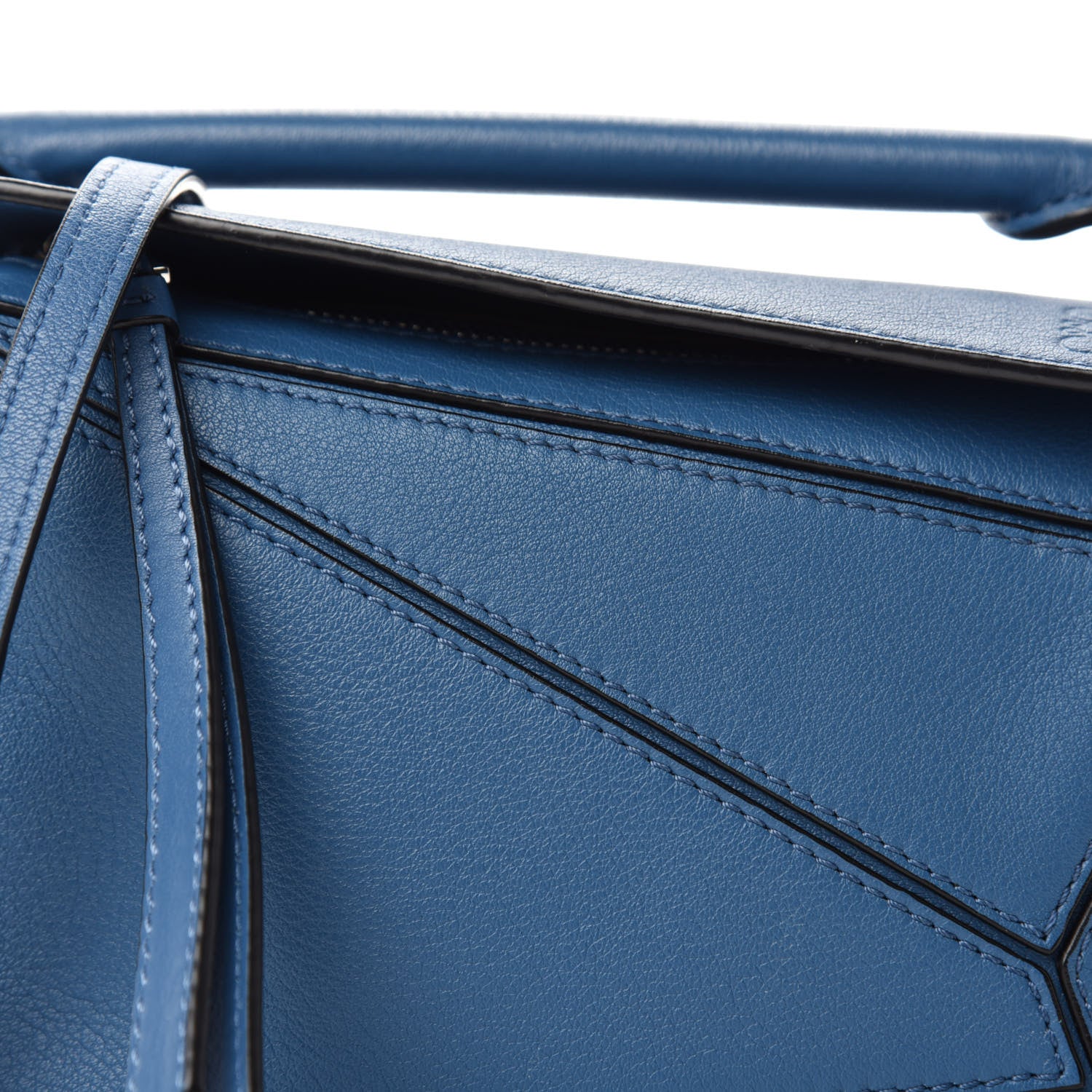 Loewe Calfskin Mini Puzzle Bag Blue 10 of 10