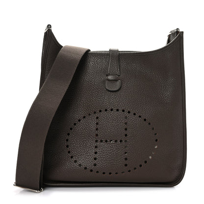 Hermes Taurillon Clemence Evelyne III GM Cafe 1 of 8