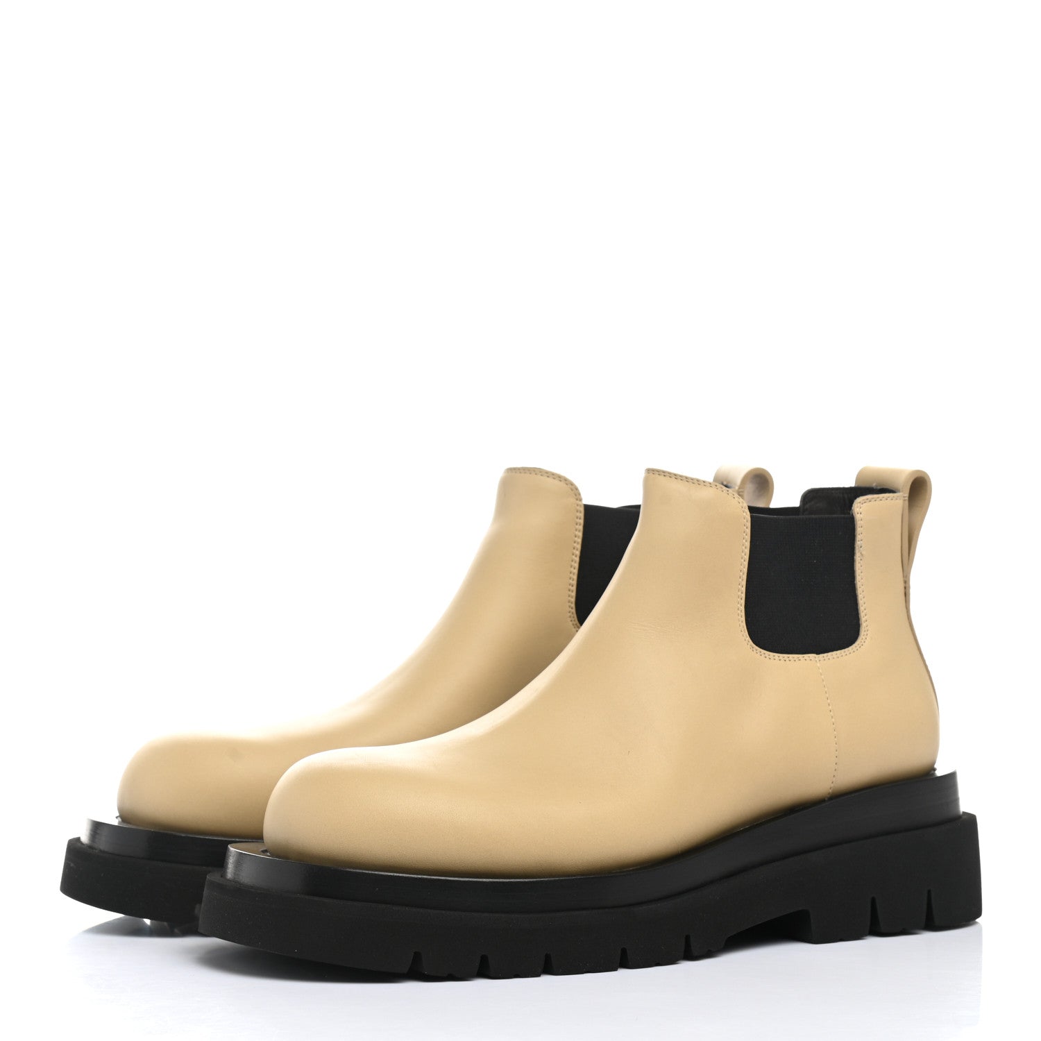 Bottega Veneta Calfskin The Lug Chelsea 55mm Cropped Boots 39 Cane Sugar 3 of 8
