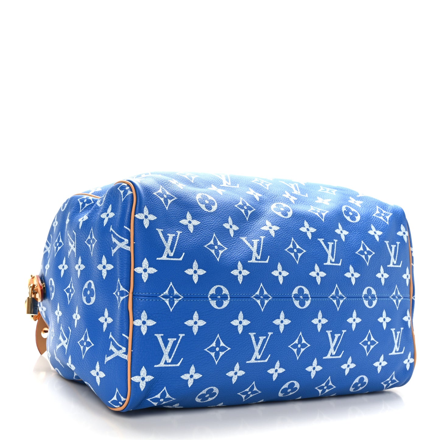 Calfskin Monogram Speedy P9 Bandouliere 40 Blue