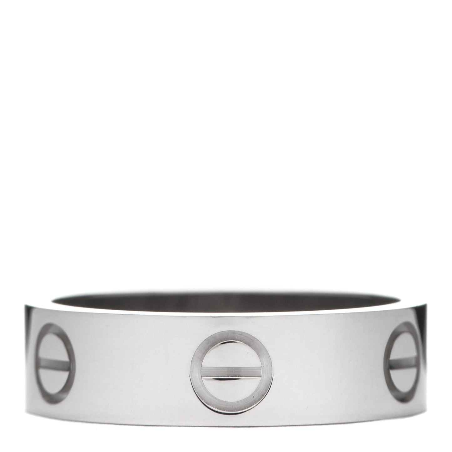 18K White Gold 5.5mm LOVE Ring 55 7.25