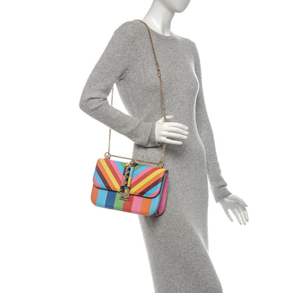 Valentino Garavani Vitello 1973 Medium Glam Lock Rockstud Flap Multicolor 2 of 7