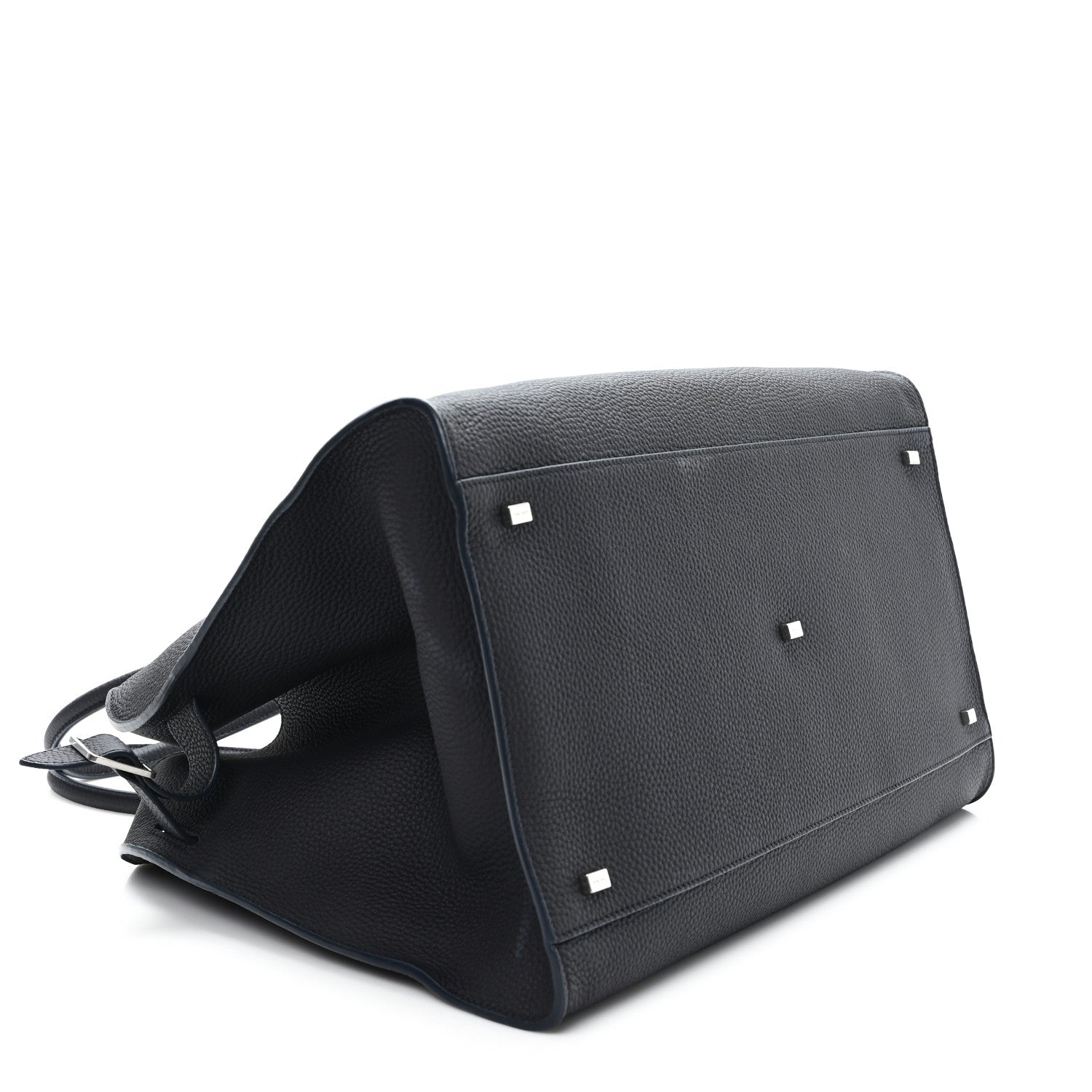 The Row Grained Calfskin Soft Margaux 17 Midnight 7 of 10