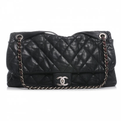 Chanel Iridescent Calfskin In The Mix Jumbo Flap Black 1 of 8