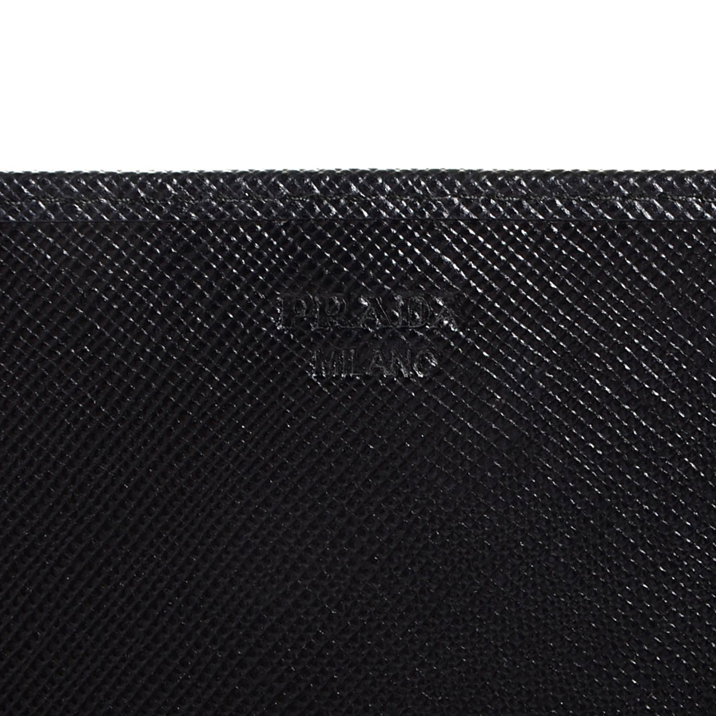 Saffiano Metal Oro Chain Wallet Nero Black
