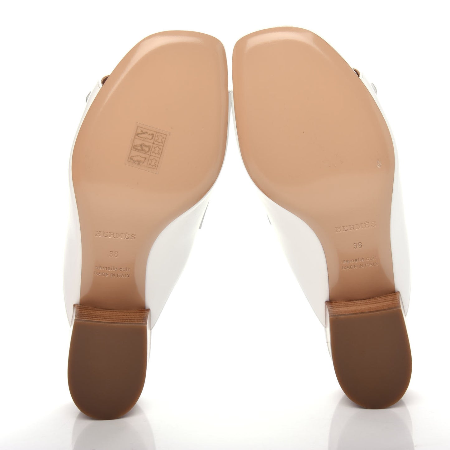 Calfskin Alma Sandals 38 White
