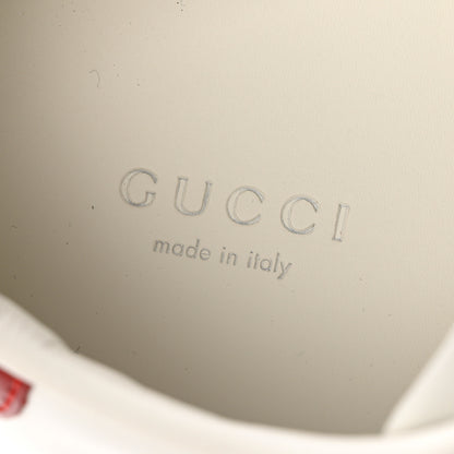 Gucci Calfskin Web GG Apple Embroidered Womens Ace Sneakers 40 White 8 of 10