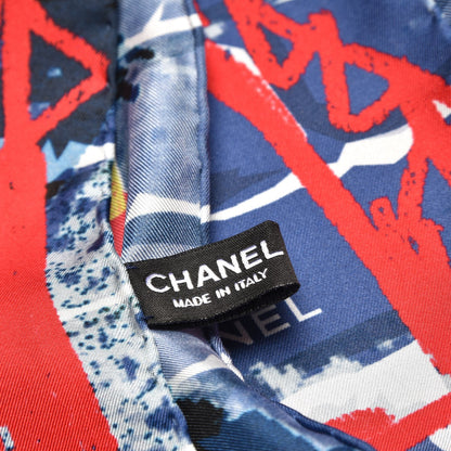 Chanel Silk Graffiti Scarf Multicolor 3 of 5