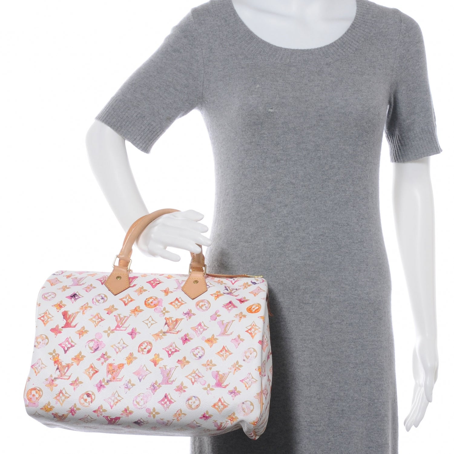 Louis Vuitton Watercolor Aquarelle Speedy 35 White 2 of 8