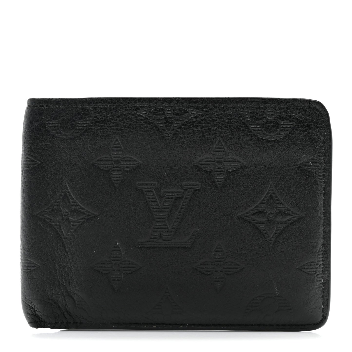 Calfskin Monogram Shadow Multiple Wallet Black
