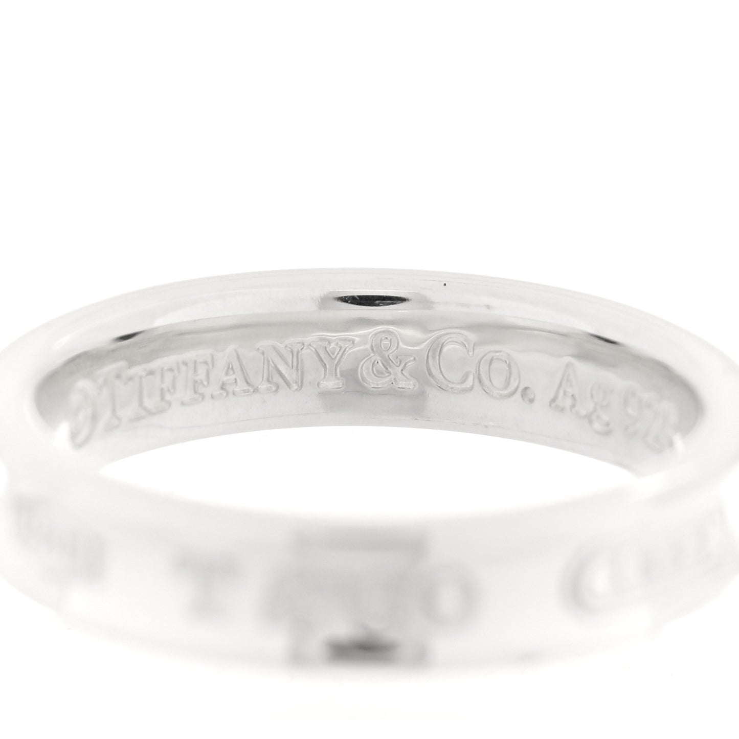 Sterling Silver Narrow 1837 Band Ring 49 5