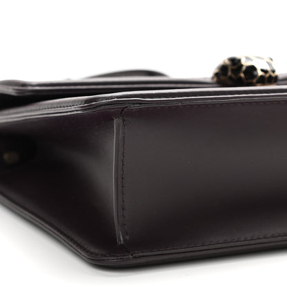 Bulgari Quilted Nappa Smooth Calfskin Serpenti Forever Diamond Blast Shoulder Bag Plum 8 of 9