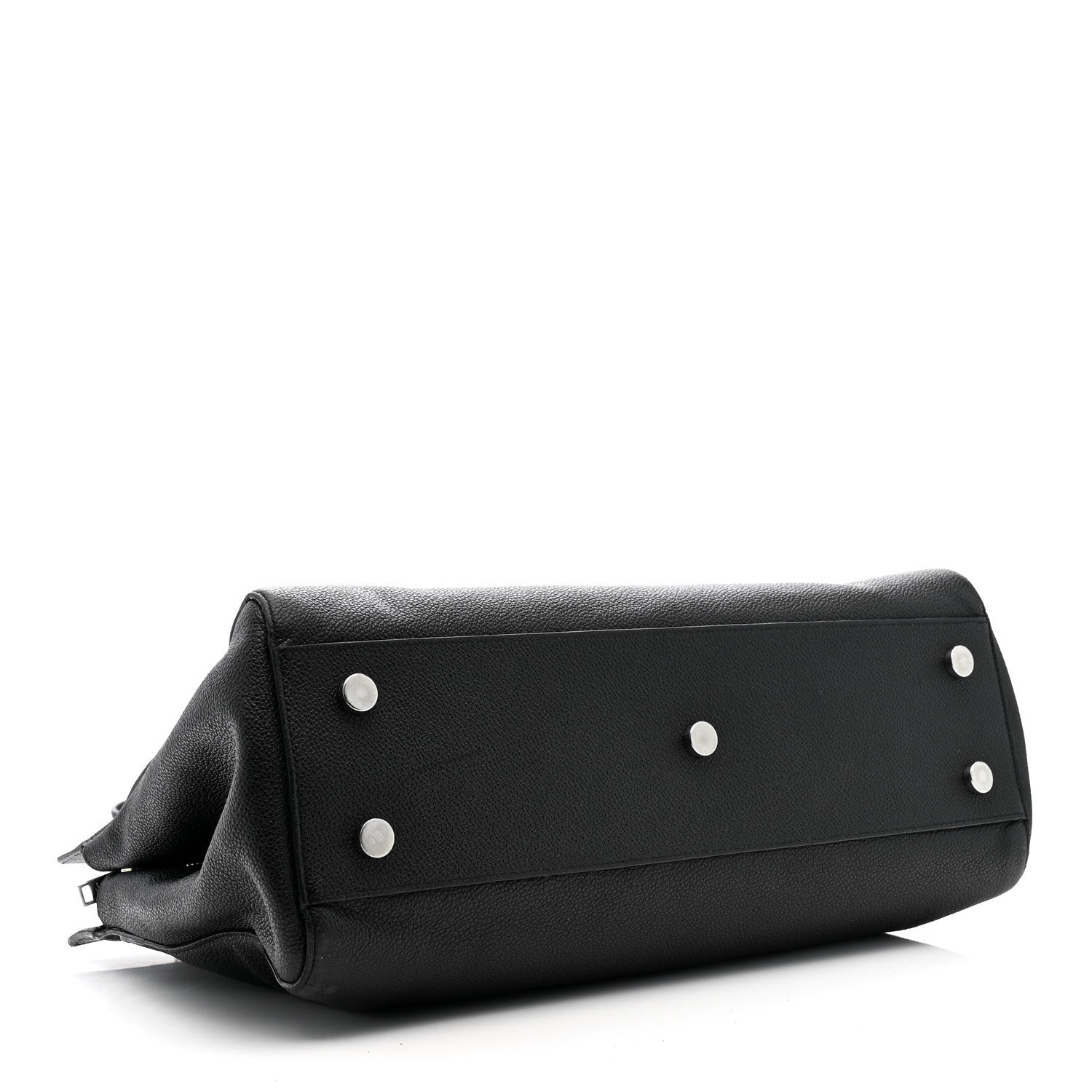 Saint Laurent Grained Calfskin Medium Cabas Rive Gauche Black 6 of 41