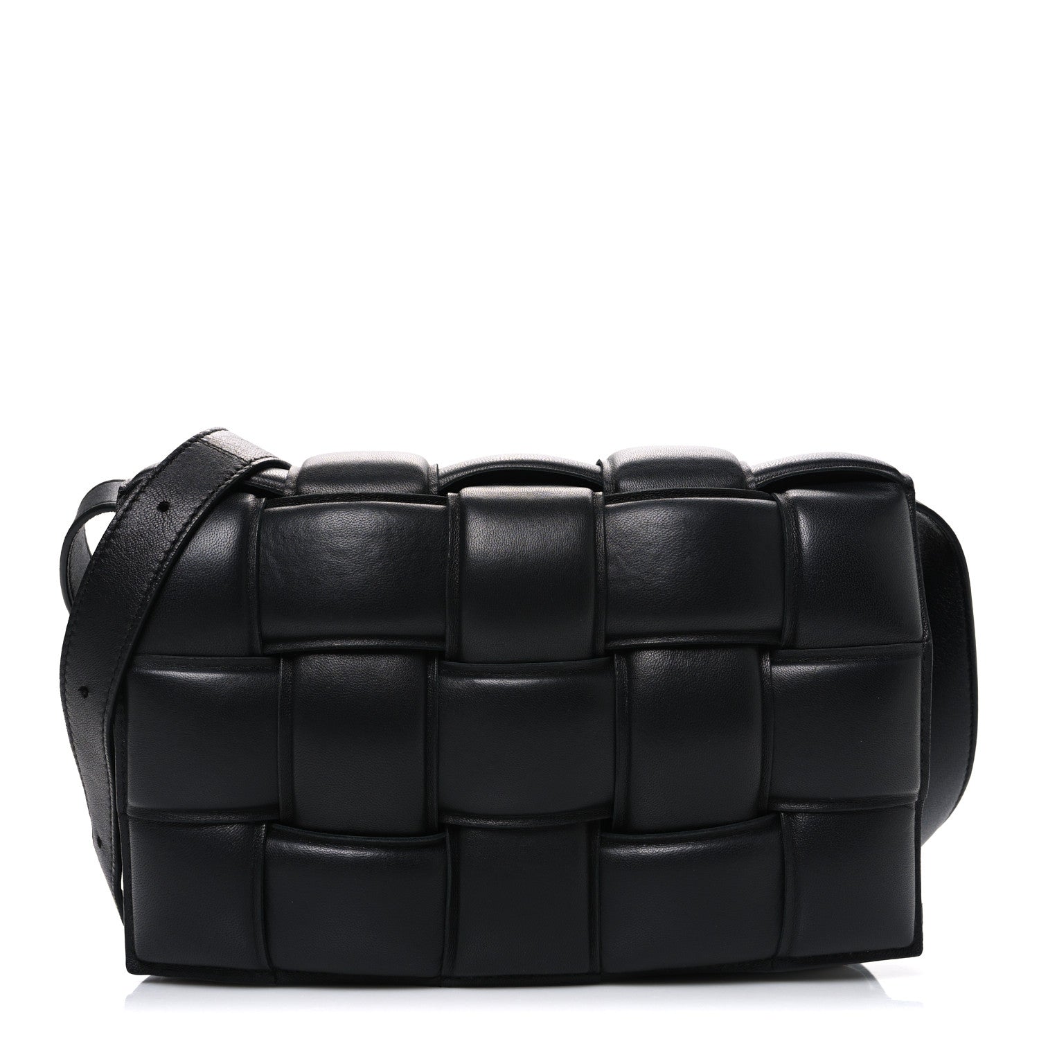 Bottega Veneta Nappa Maxi Intreccio Padded Cassette Crossbody Bag Black 1 of 11