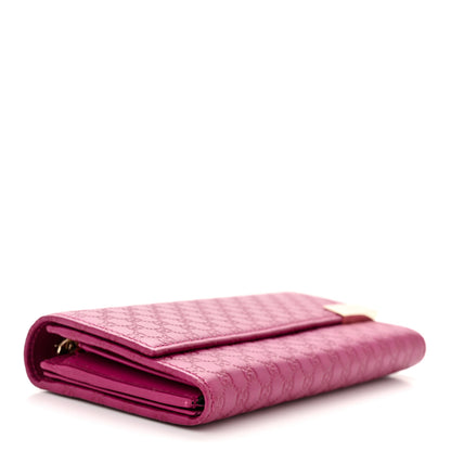 Gucci Soft Microguccissima Dice Chain Wallet Bright Bouganville 4 of 8