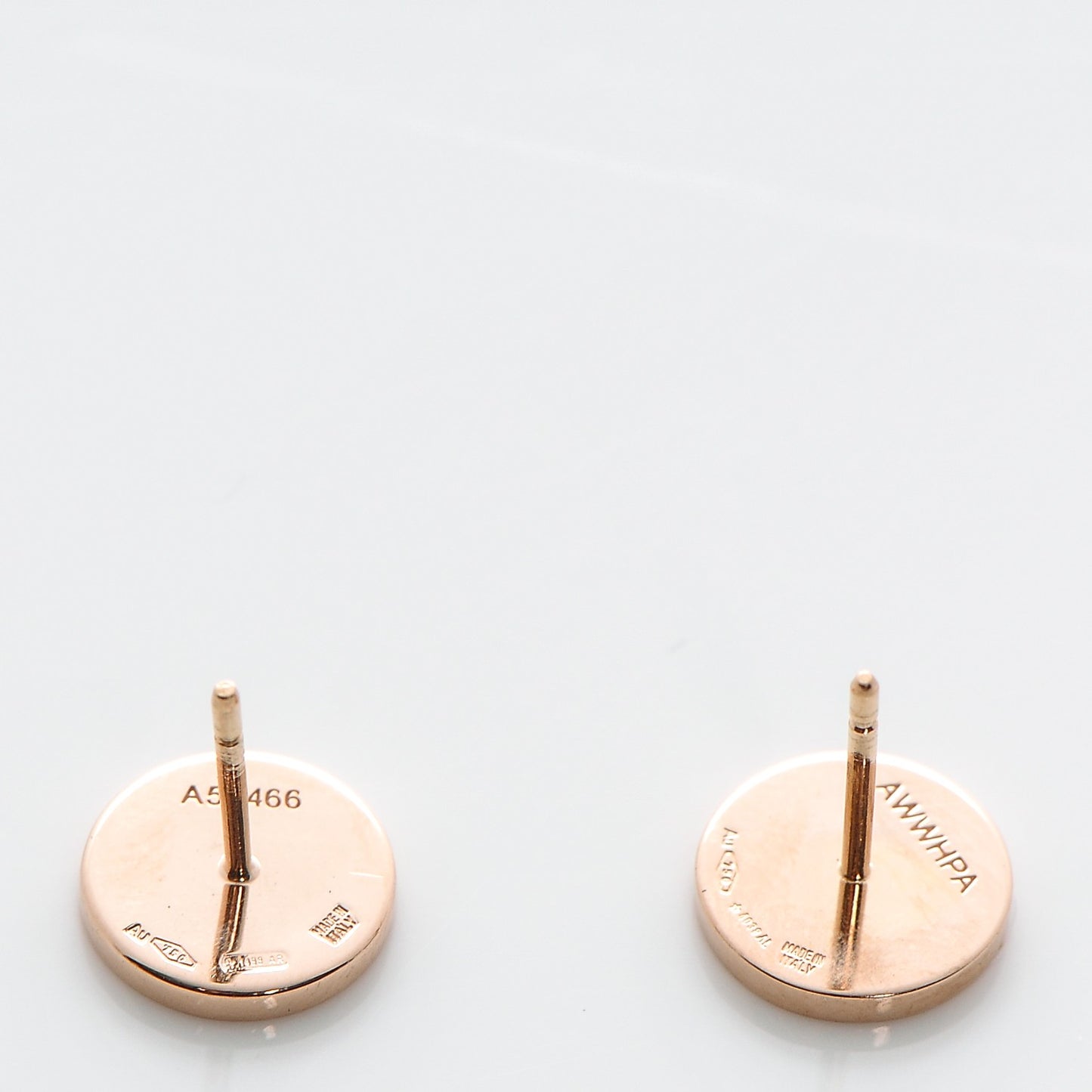 18K Rose Gold Mother of Pearl BVLGARI BVLGARI Stud Earrings