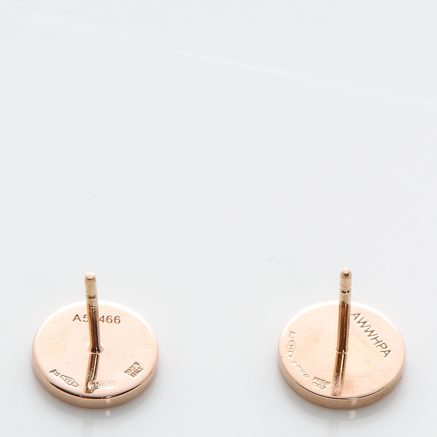 Bulgari 18K Rose Gold Mother of Pearl BVLGARI BVLGARI Stud Earrings 4 of 4