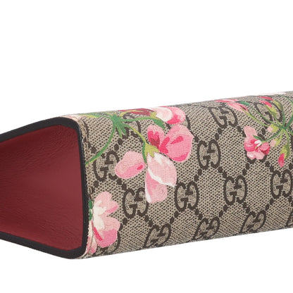 Gucci GG Supreme Monogram Blooms Large Cosmetic Case Beige Multicolor Dry Rose 9 of 10
