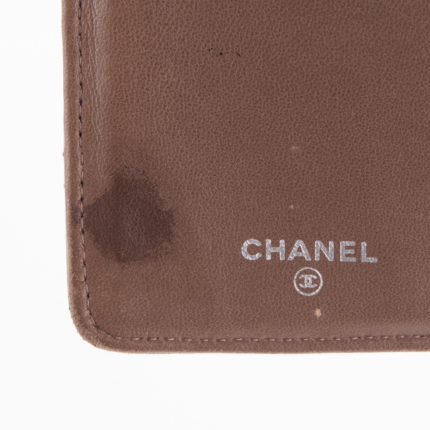 Chanel Lambskin Quilted Yen Wallet Dark Brown 6 of 7