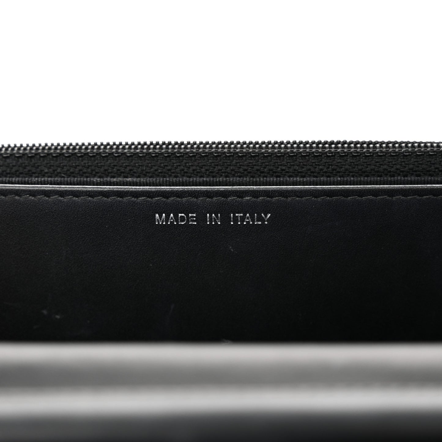 Glazed Aged Calfskin Reissue Wallet On Chain WOC Black