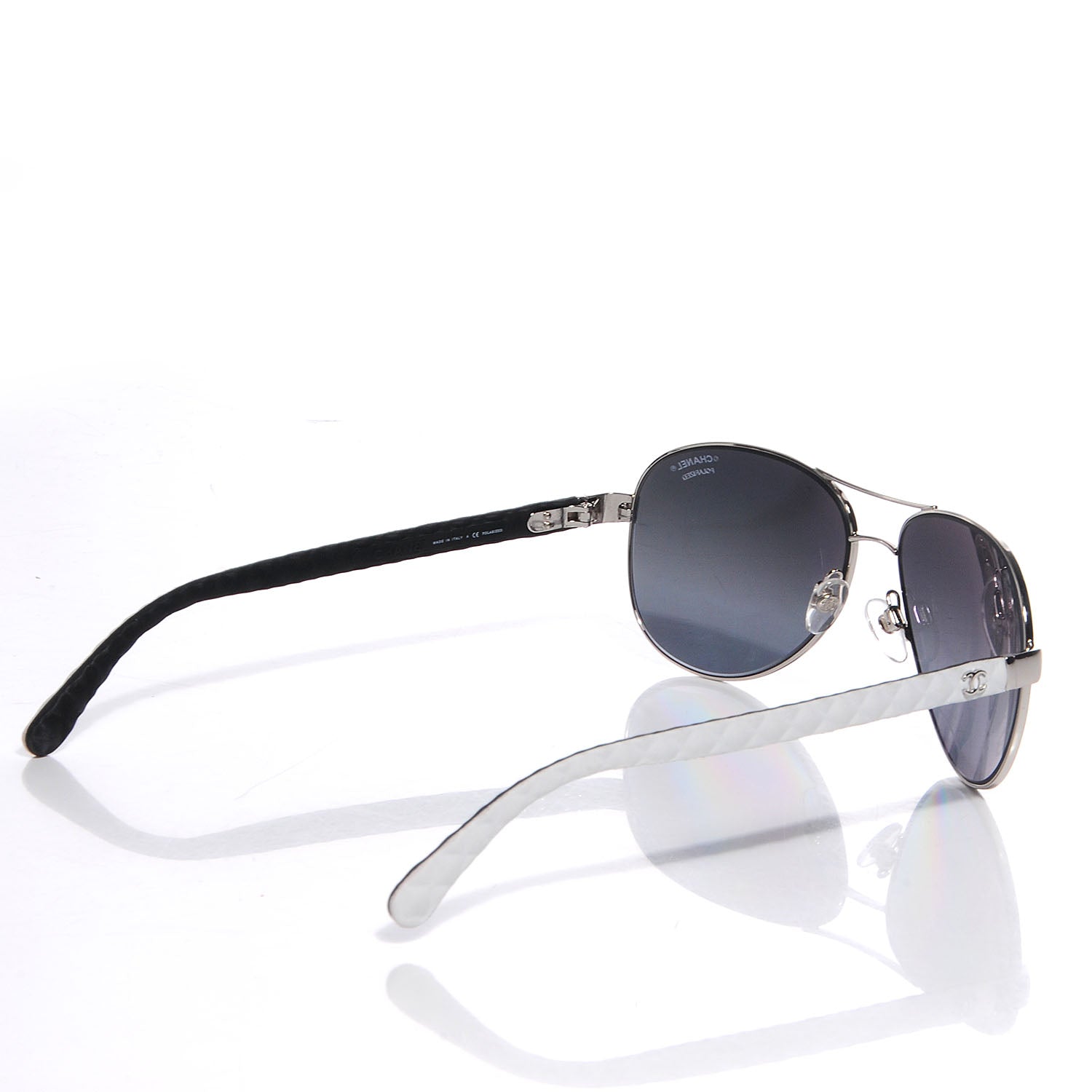 Chanel Aviator Polarized Sunglasses 4204-Q White 2 of 5