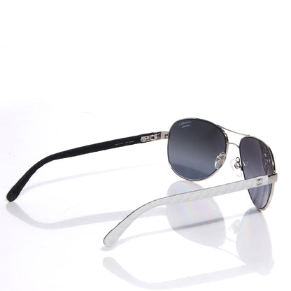 Chanel Aviator Polarized Sunglasses 4204-Q White 2 of 5