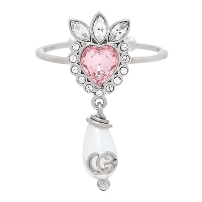 Gucci Metal Crystal Resin Lovelight Ring 50 5.5 1 of 4