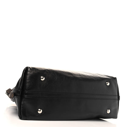 Louis Vuitton Lambskin CarryAll Vibe MM Black 5 of 10